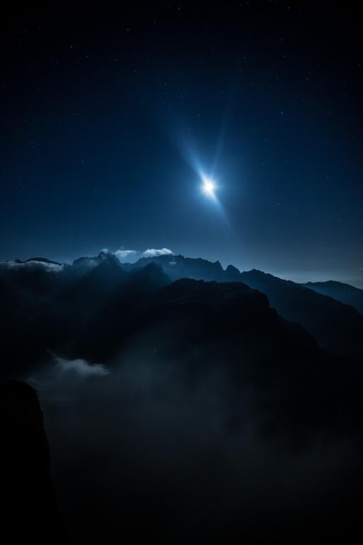 Mondfinsternis über dem Alpsteinmassiv